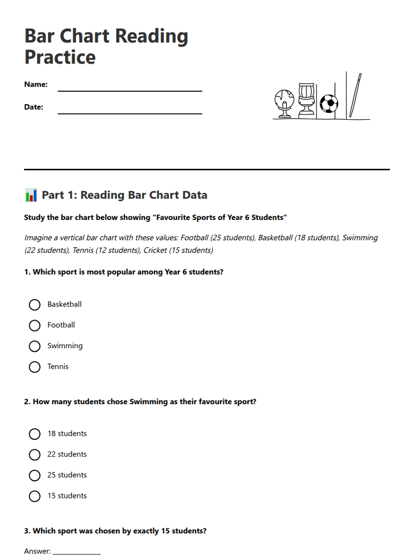 Bar Chart Reading Practice