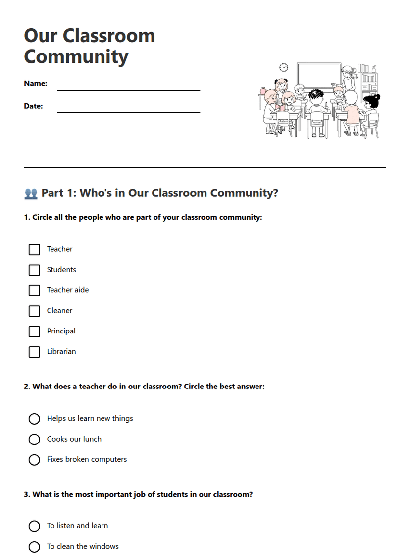 Our Classroom Community