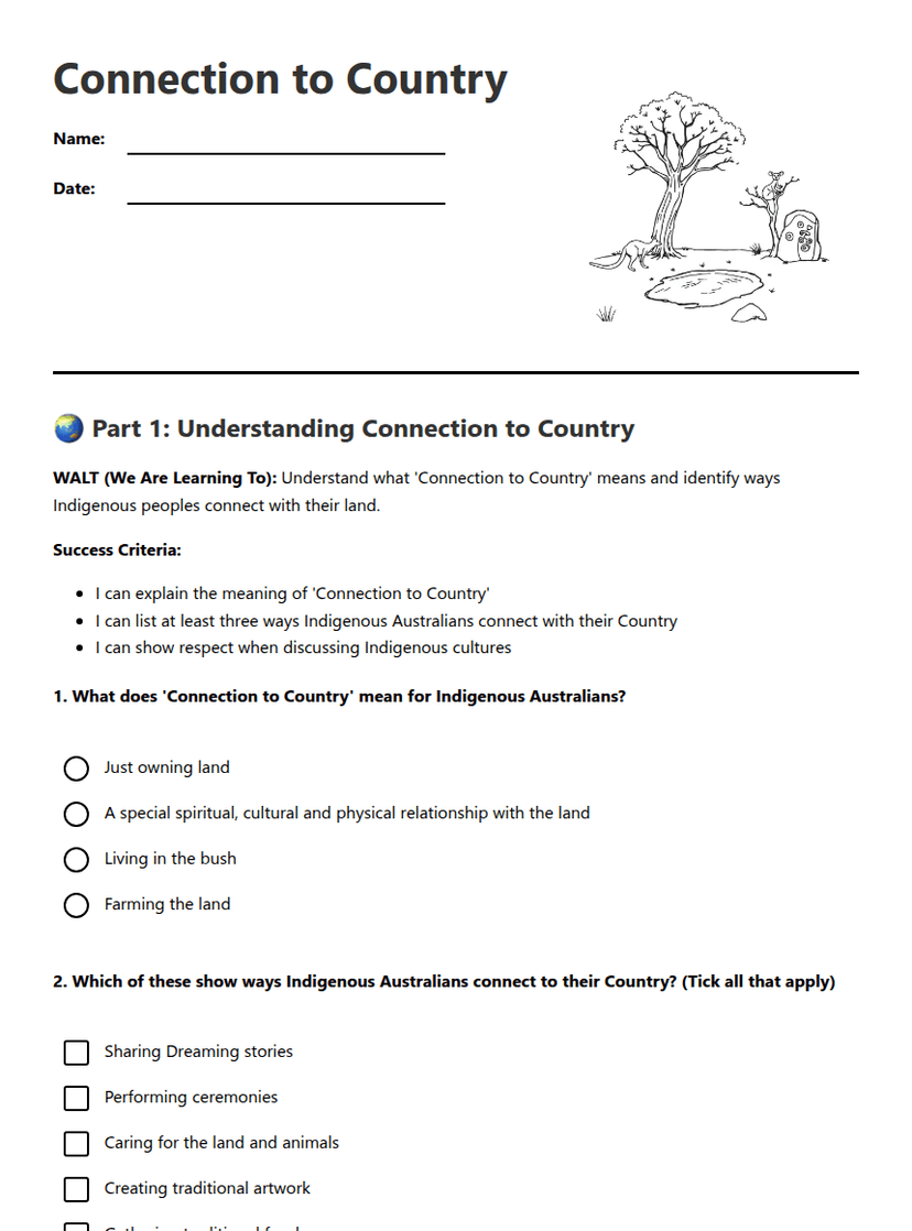 Connection to Country