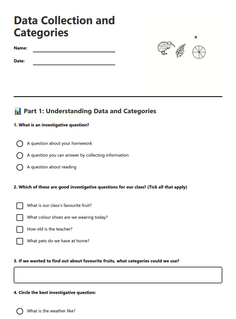 Data Collection and Categories