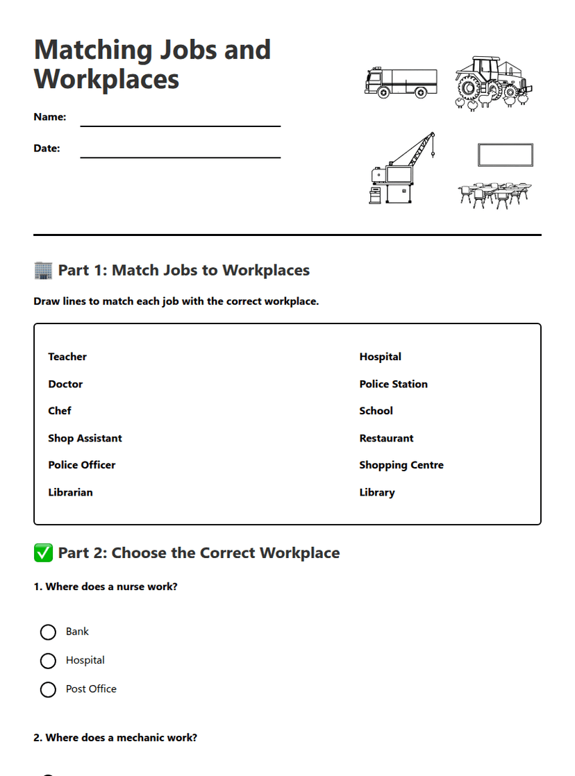 Matching Jobs and Workplaces