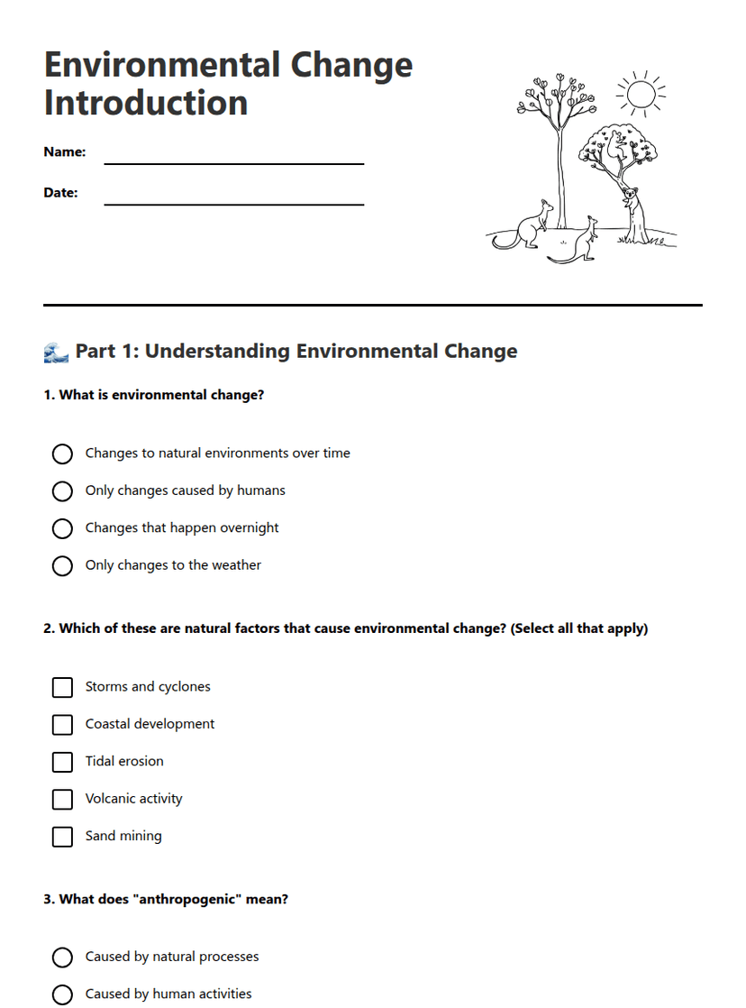 Environmental Change Introduction