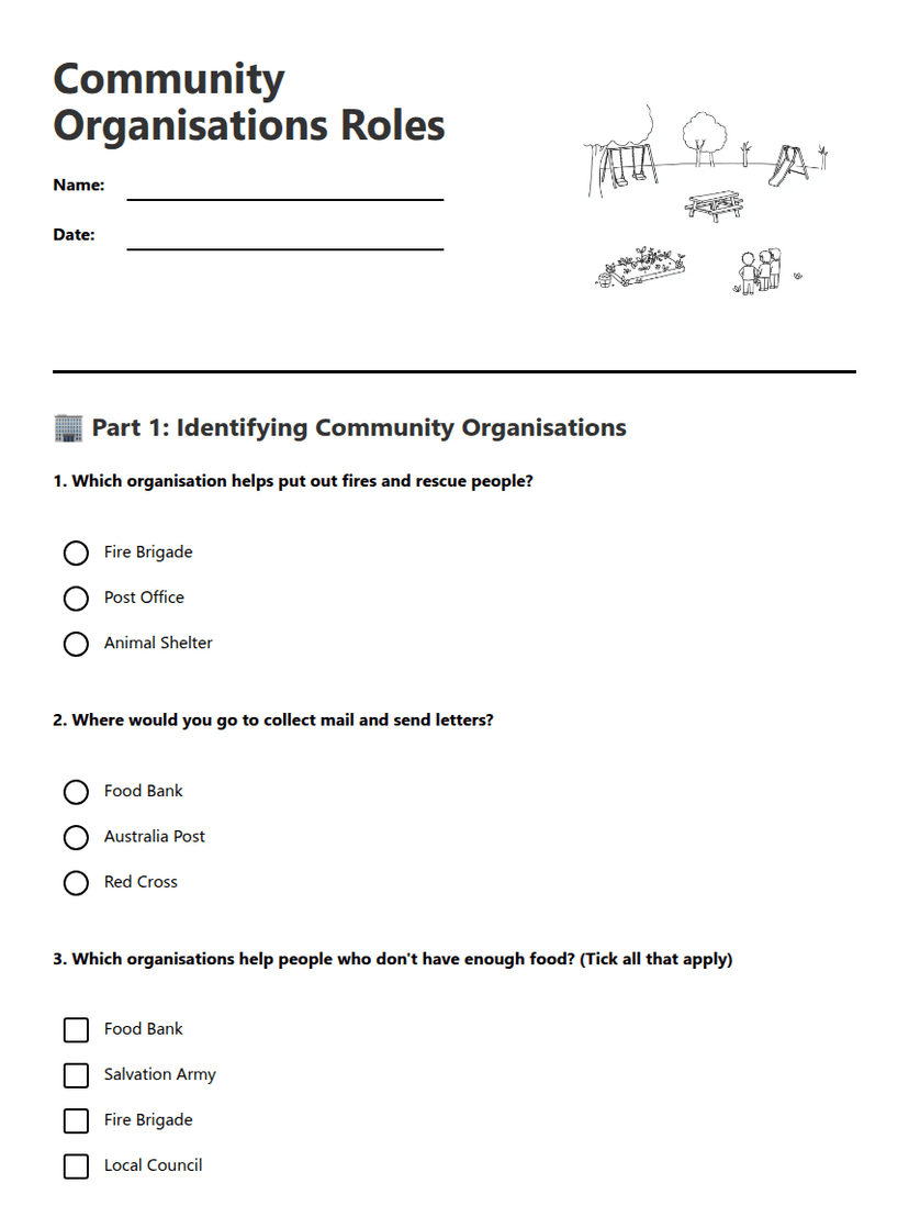 Community Organisations Roles