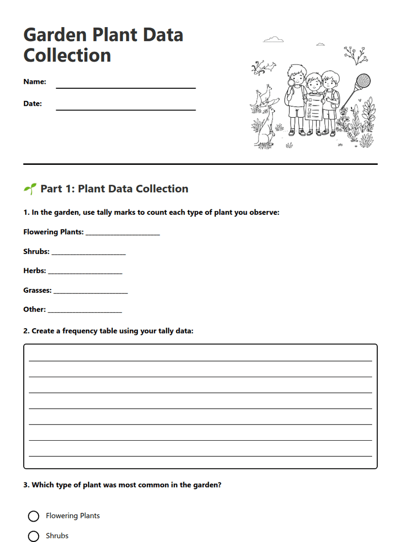 Garden Plant Data Collection