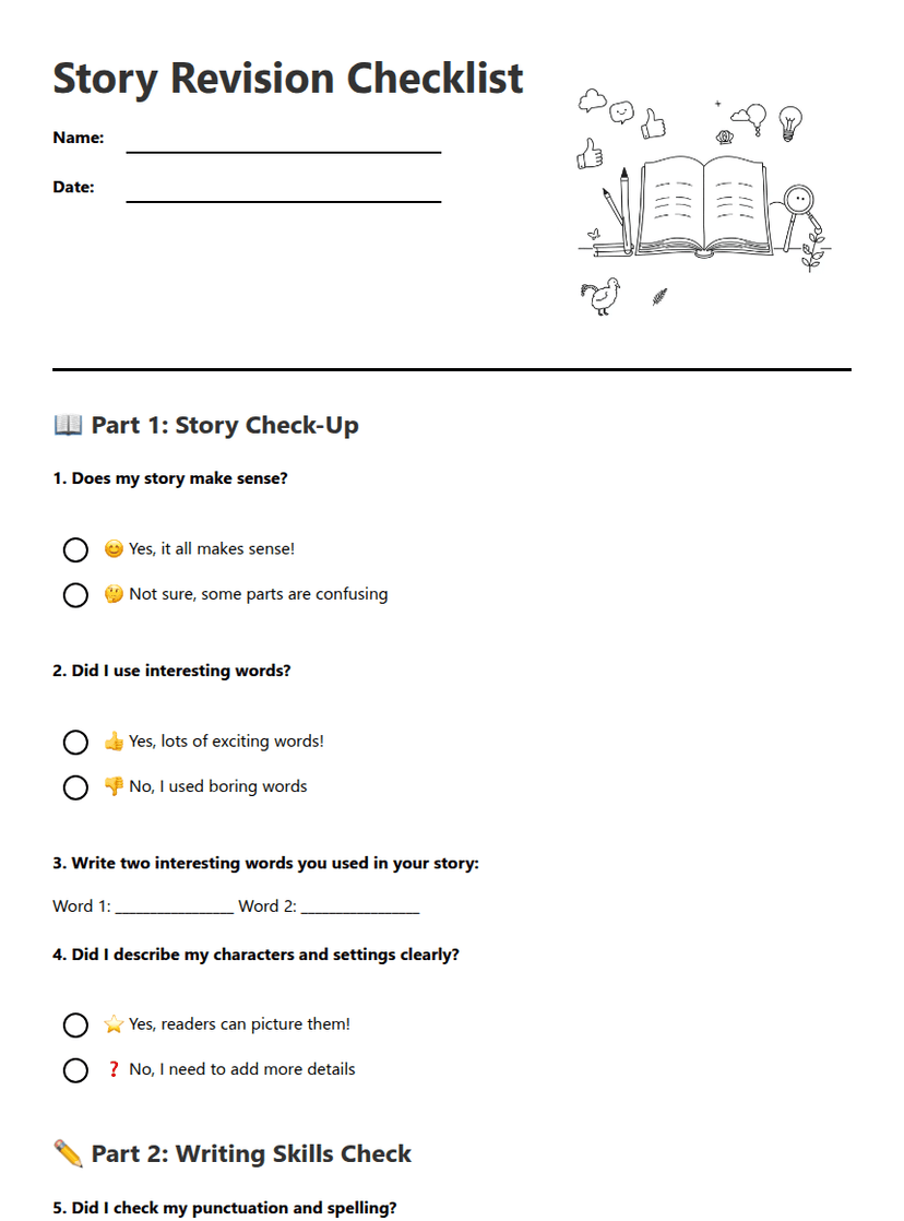 Story Revision Checklist