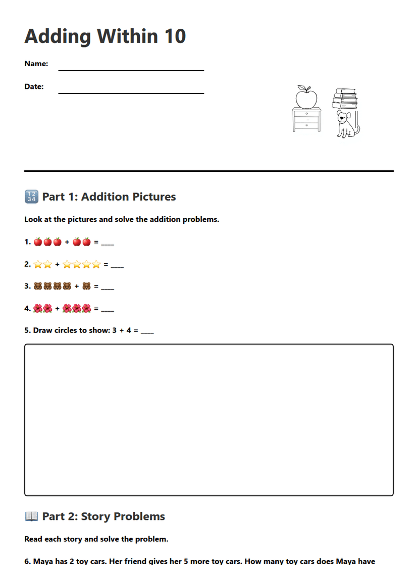 Adding Within 10