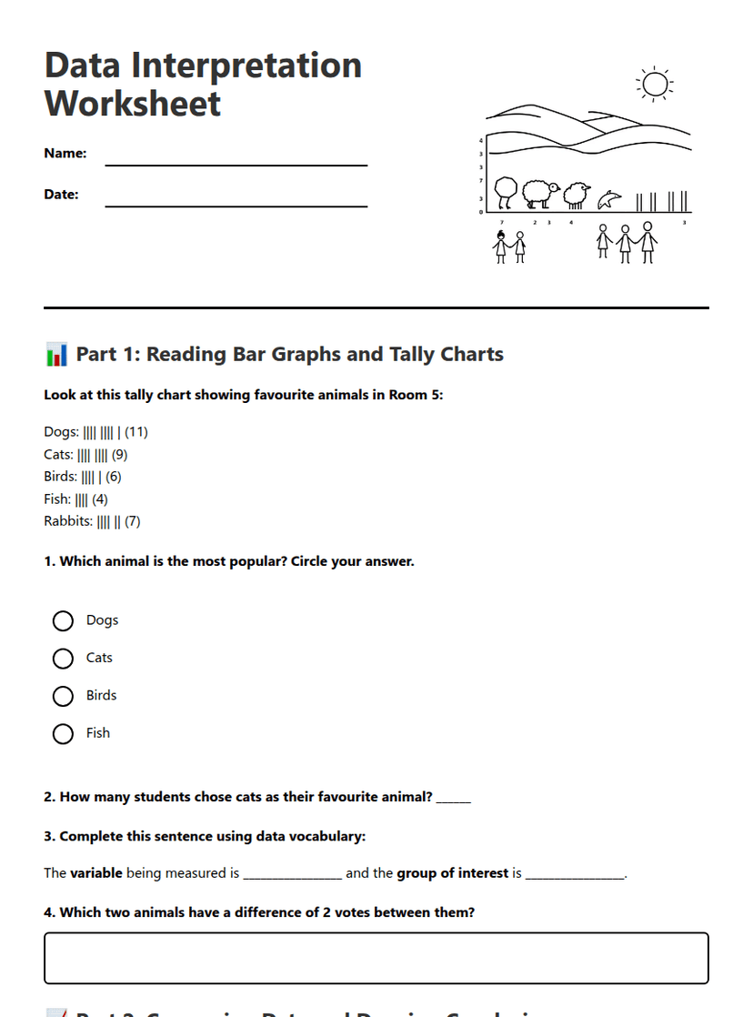 Data Interpretation Worksheet