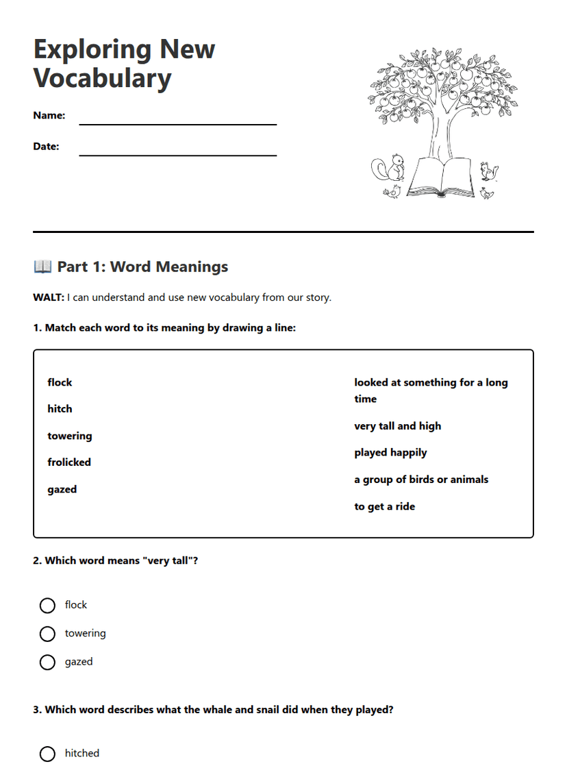 Exploring New Vocabulary