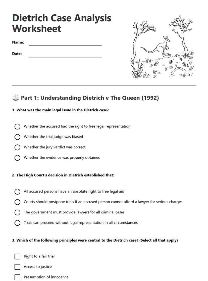 Dietrich Case Analysis Worksheet