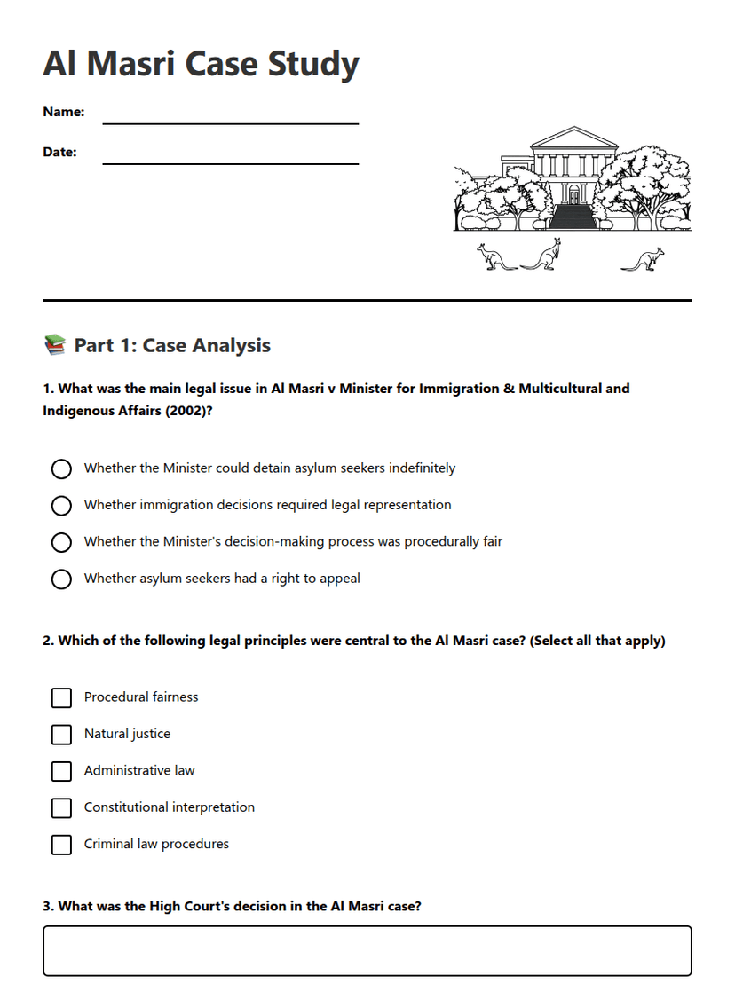 Al Masri Case Study