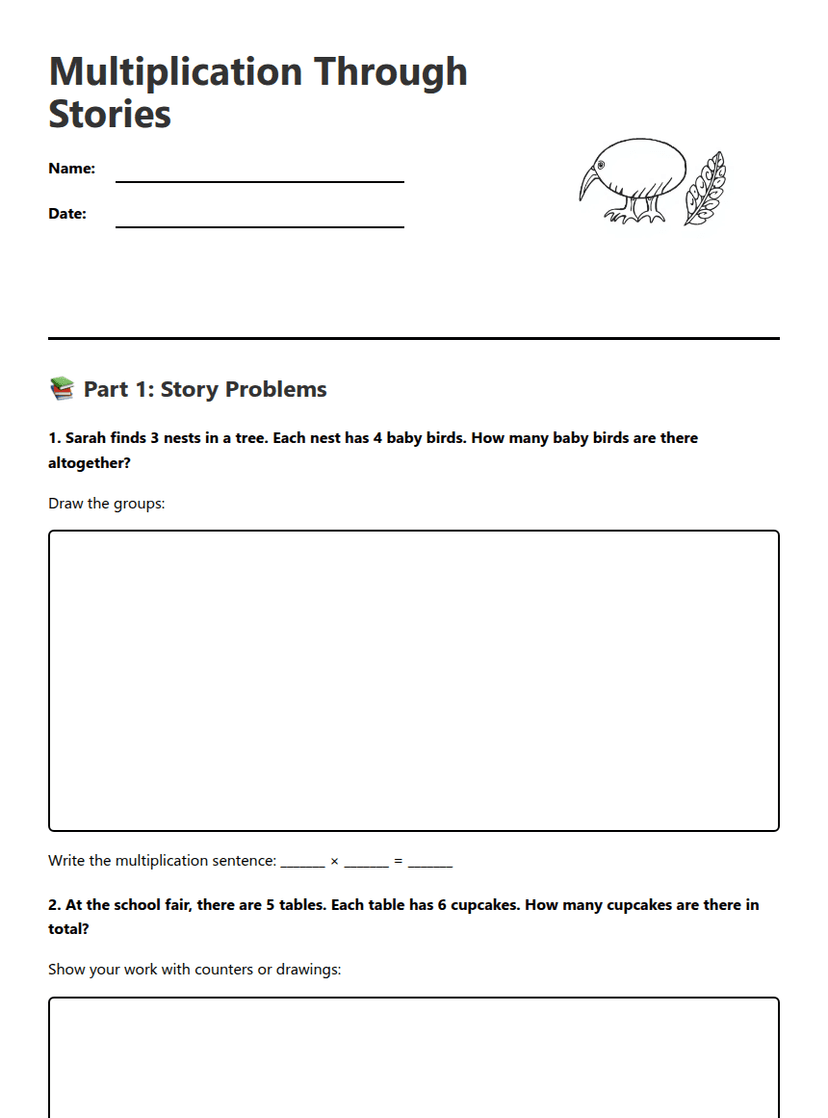 Multiplication Through Stories