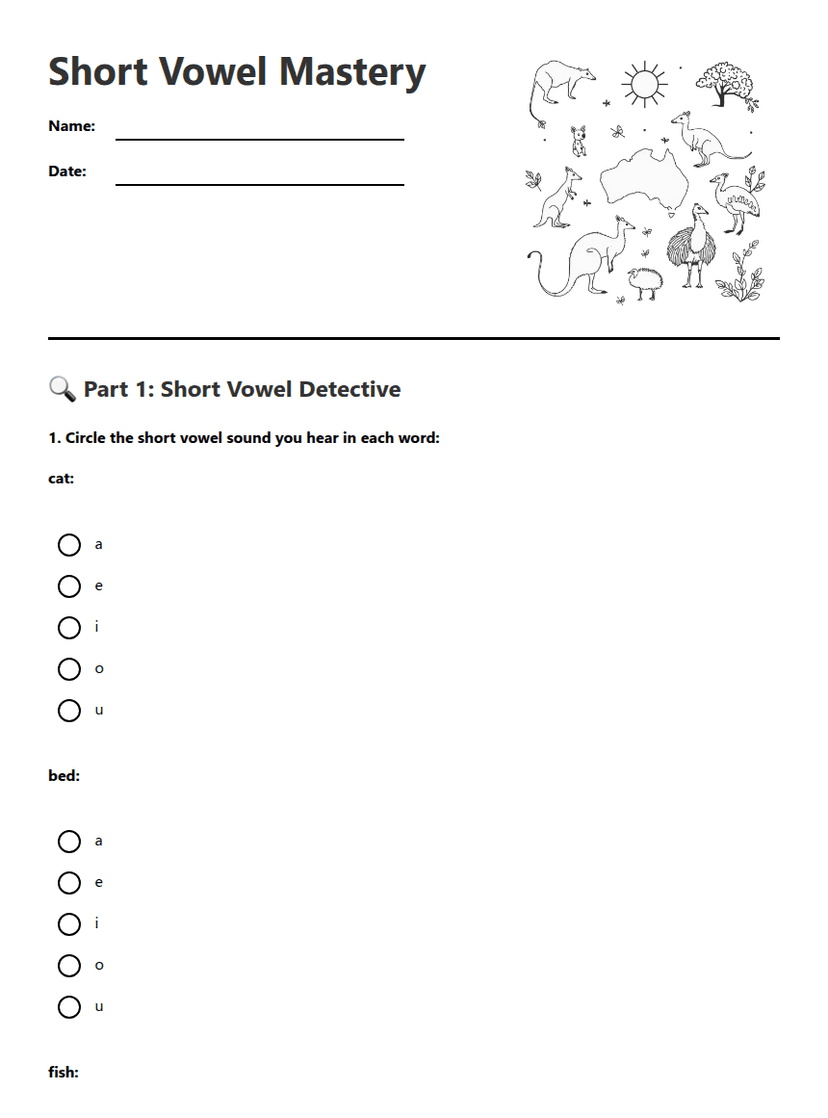 Short Vowel Mastery