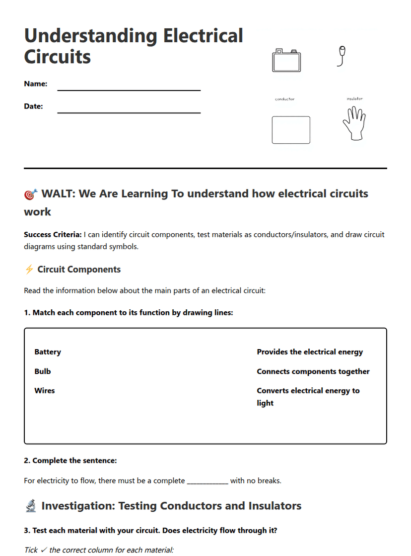 Understanding Electrical Circuits