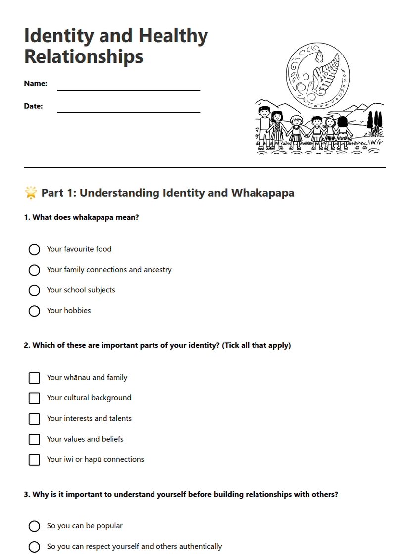Identity and Healthy Relationships