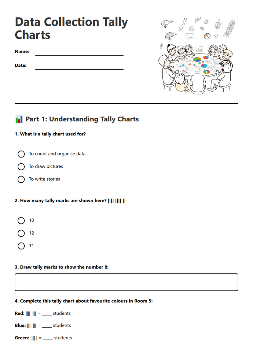 Data Collection Tally Charts
