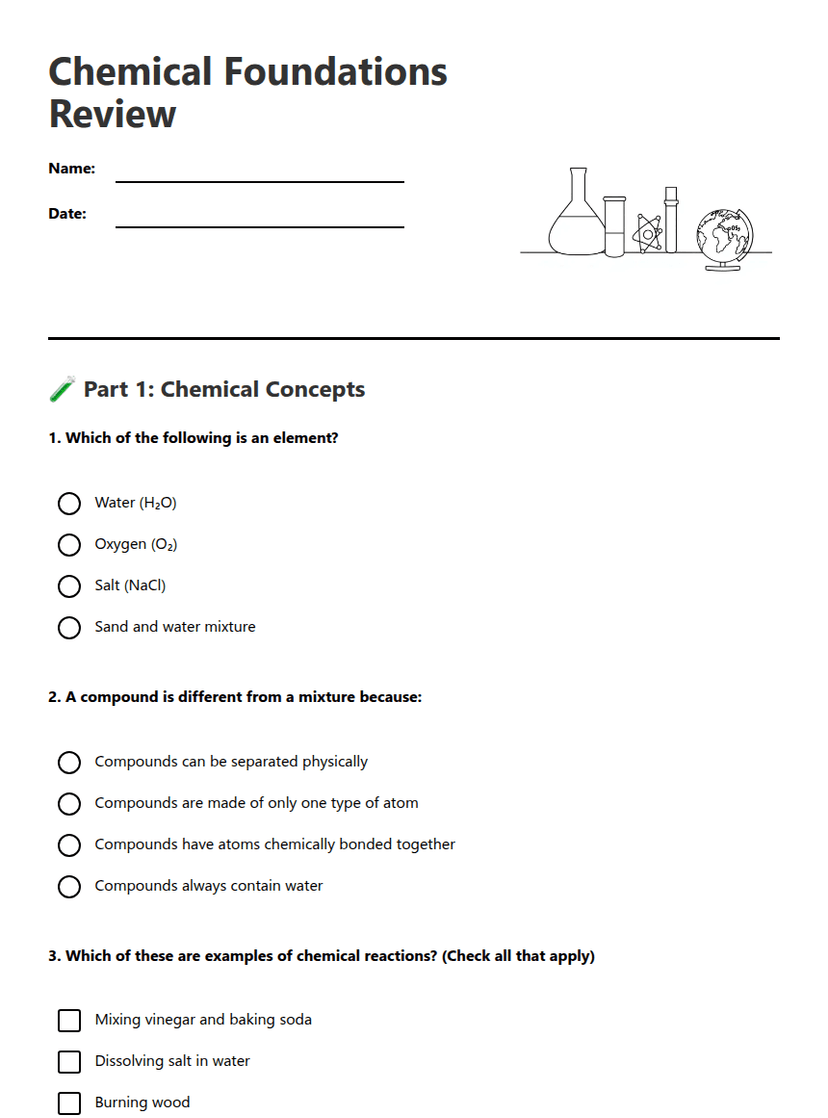 Chemical Foundations Review