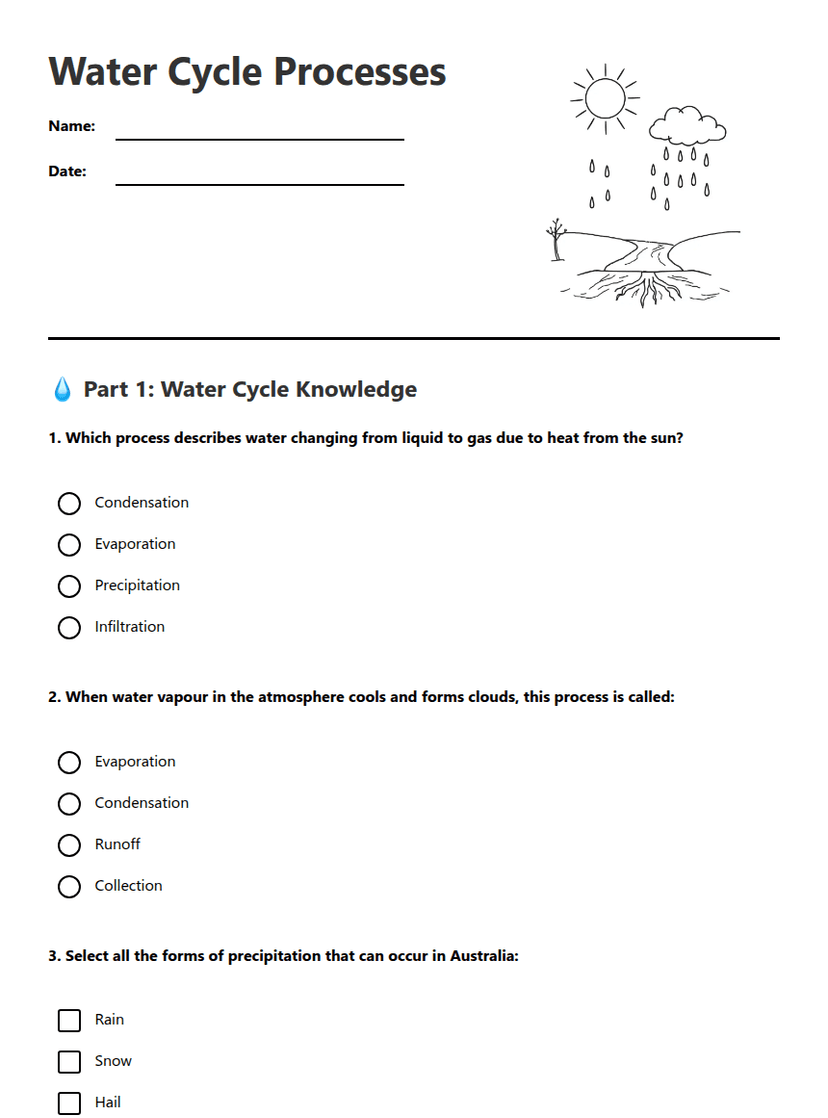 Water Cycle Processes