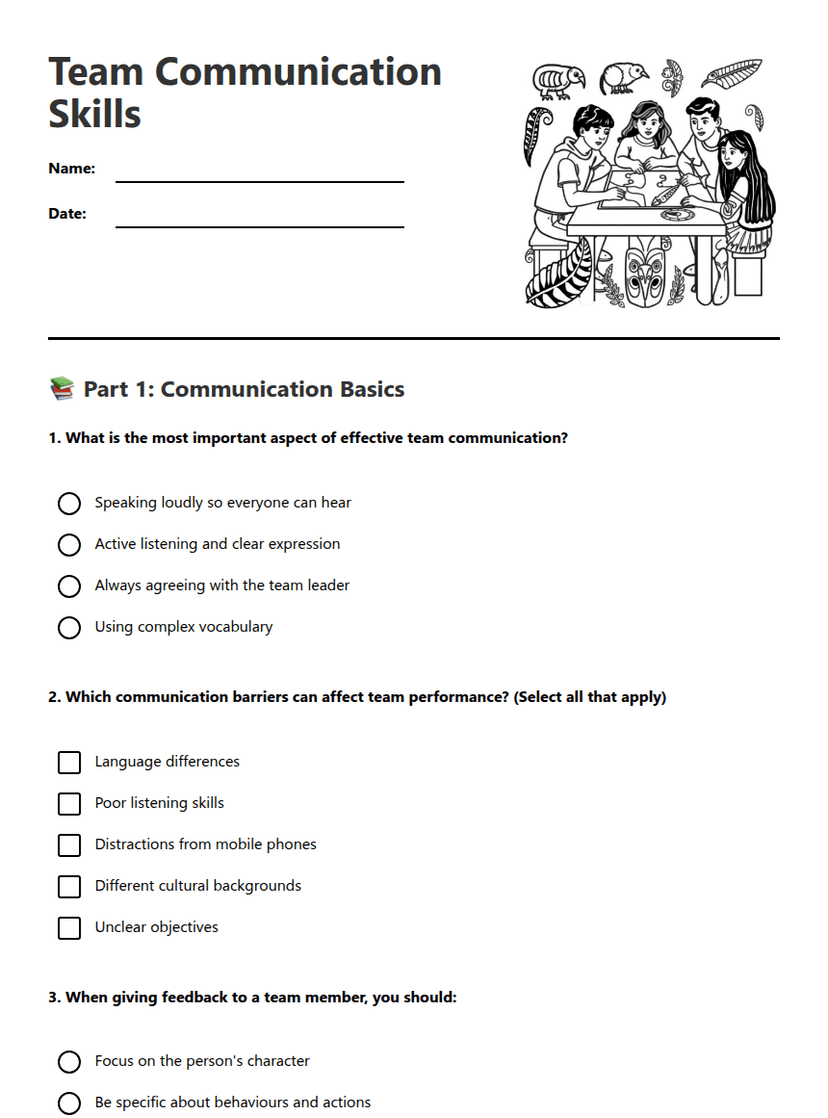 Team Communication Skills