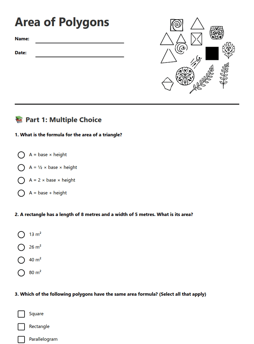 Area of Polygons