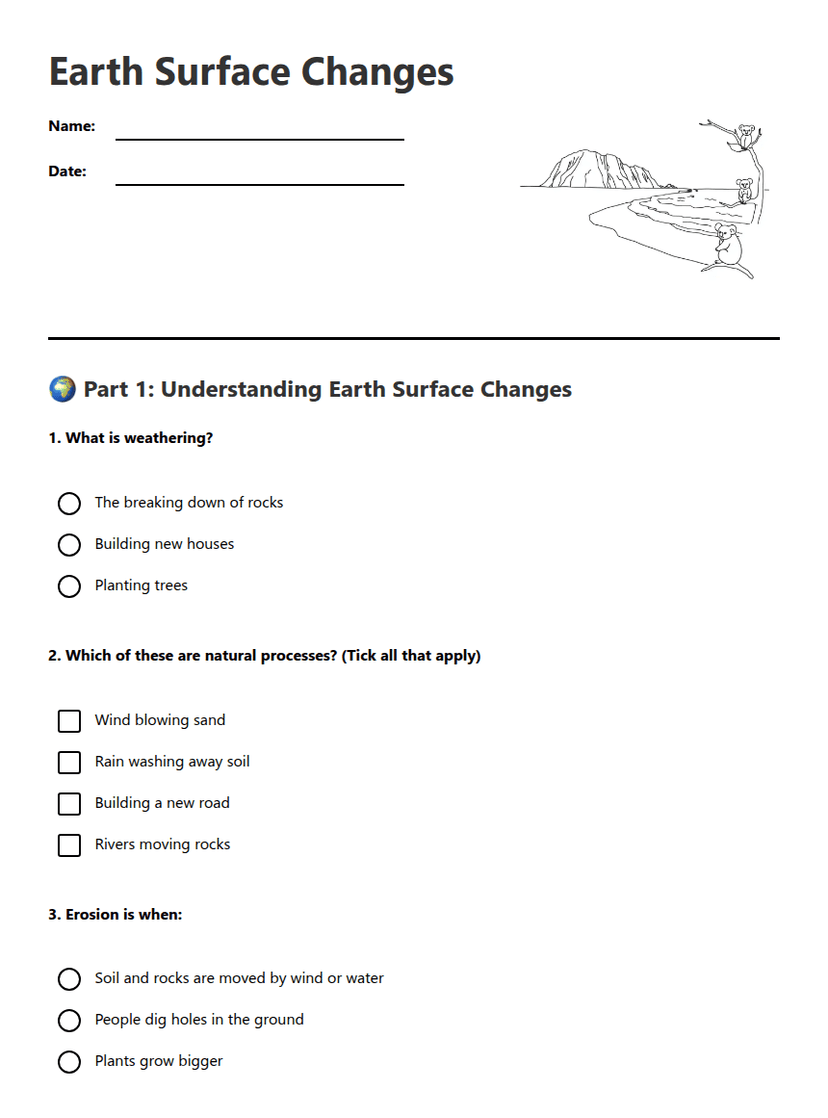 Earth Surface Changes