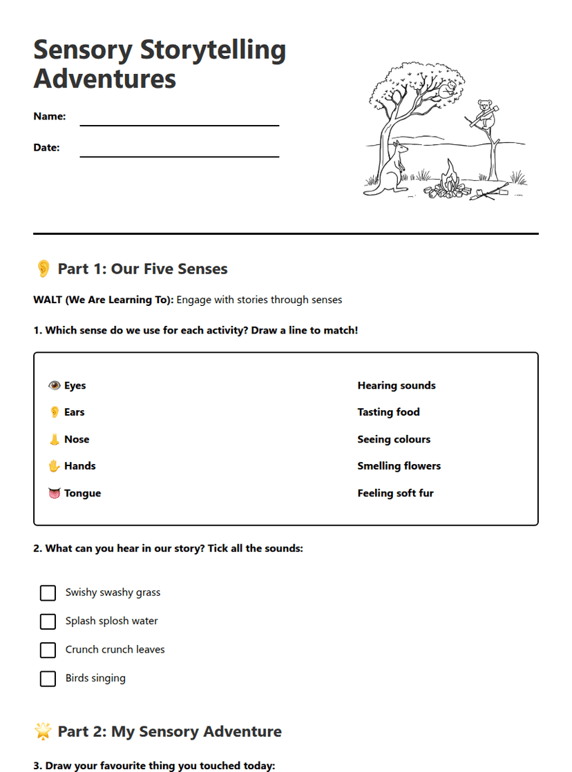 Sensory Storytelling Adventures
