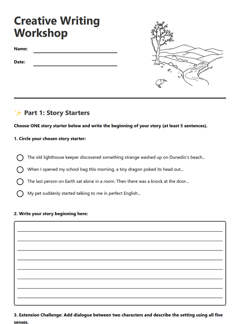 Creative Writing Workshop