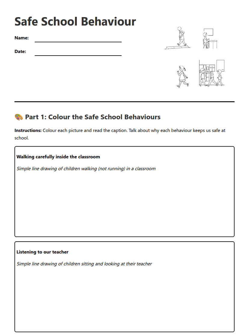 Safe School Behaviour