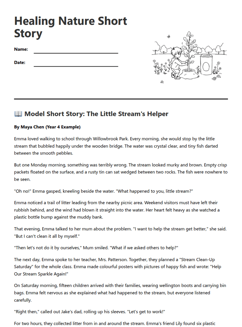 Healing Nature Short Story