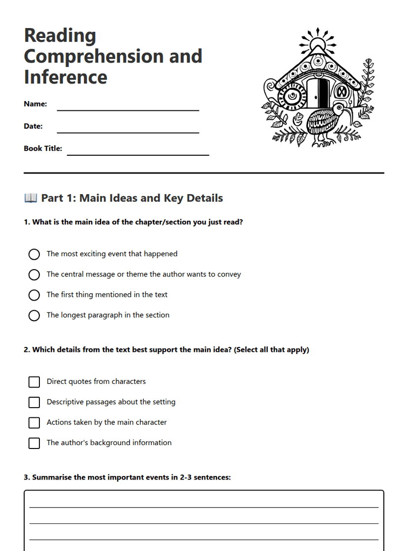Reading Comprehension and Inference