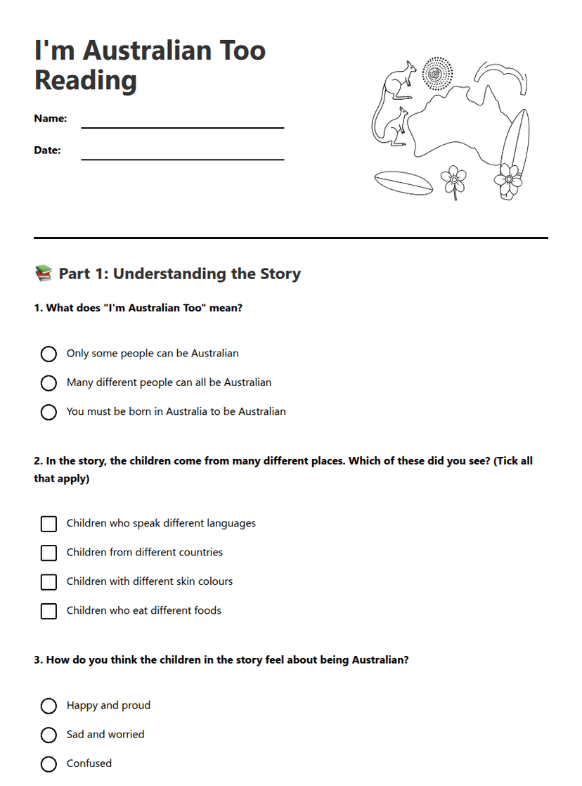 I'm Australian Too Reading