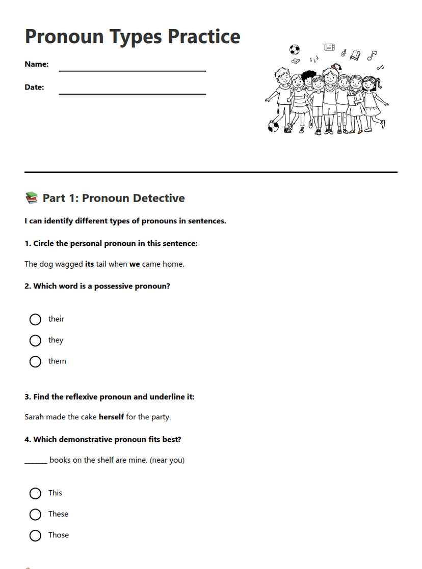 Pronoun Types Practice
