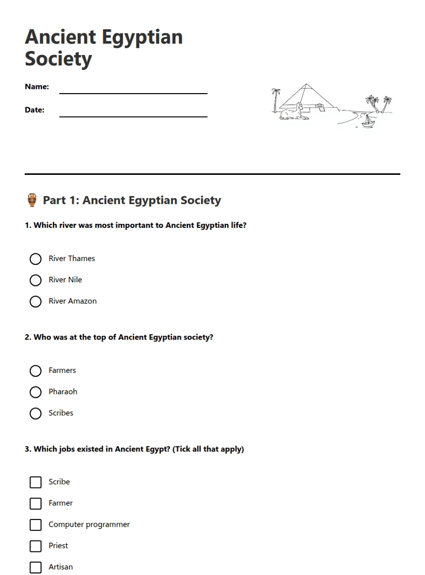 Ancient Egyptian Society