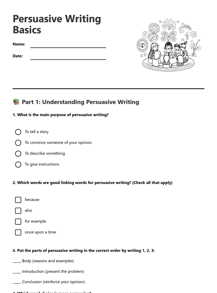 Persuasive Writing Basics
