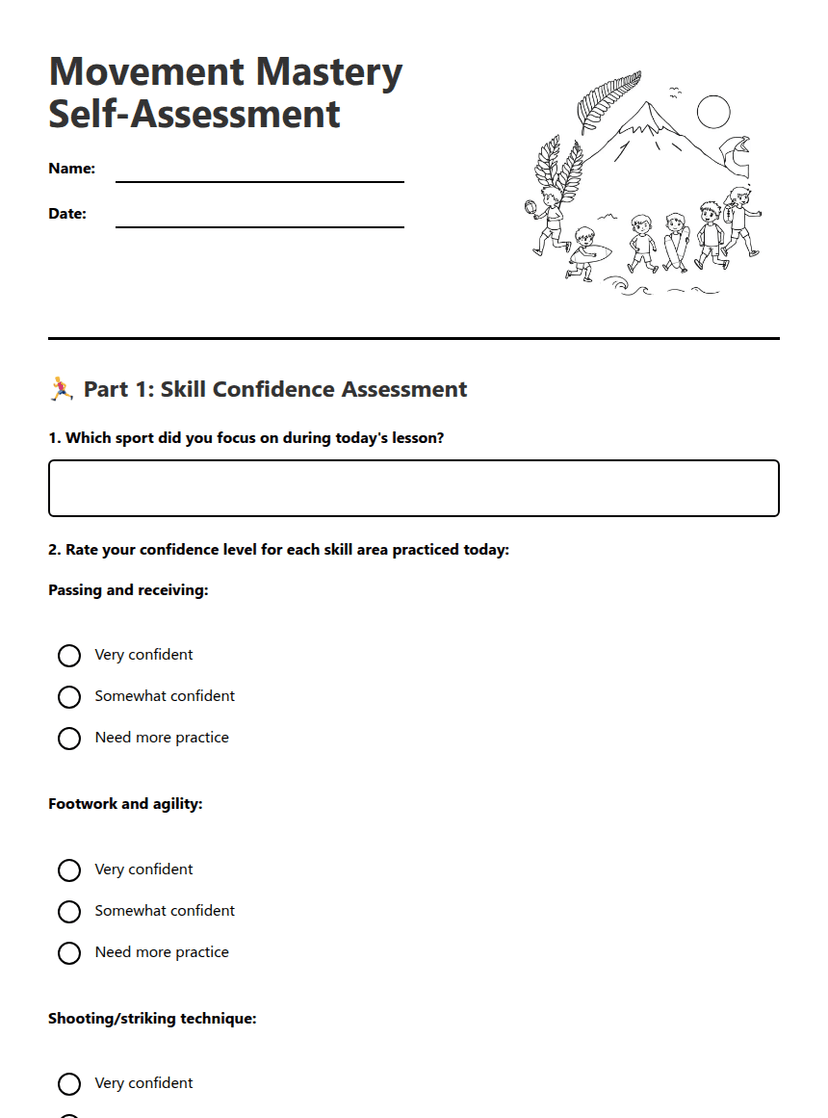 Movement Mastery Self-Assessment