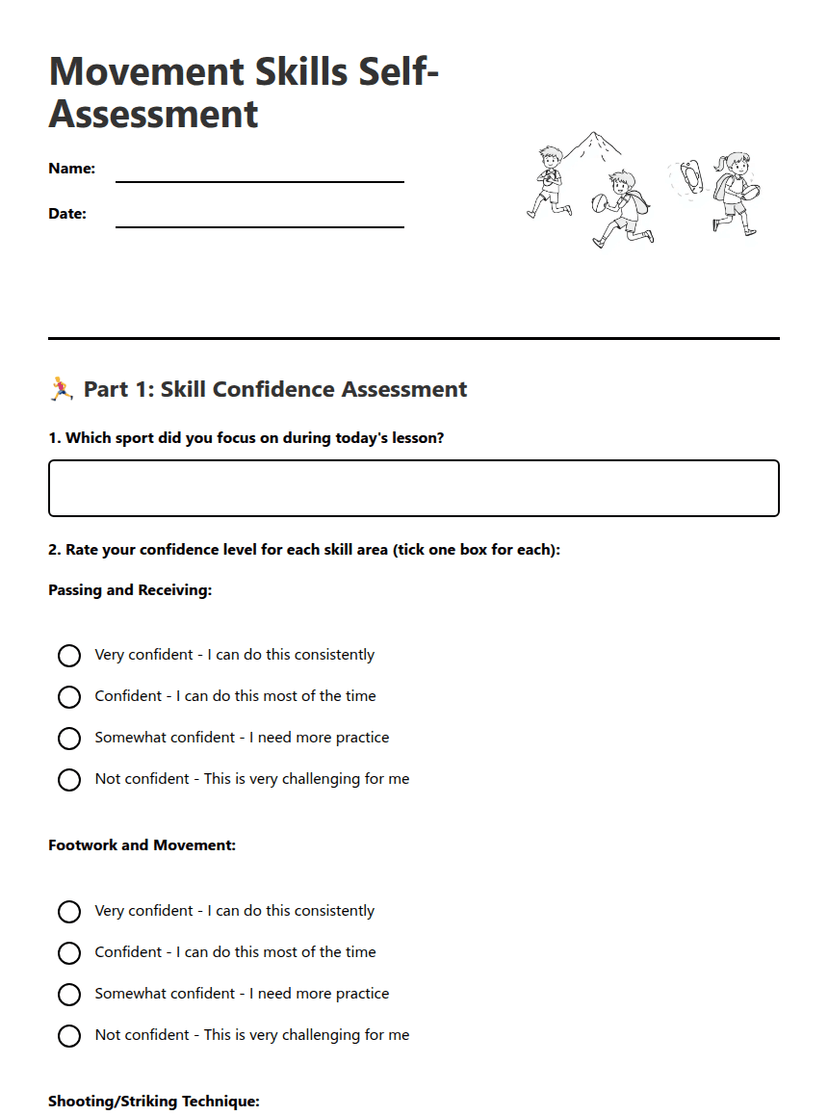 Movement Skills Self-Assessment