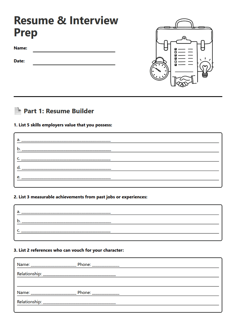 Resume & Interview Prep