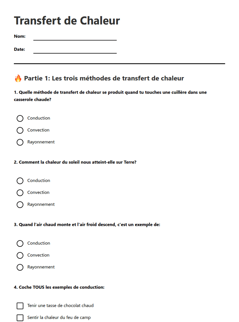 Transfert de Chaleur