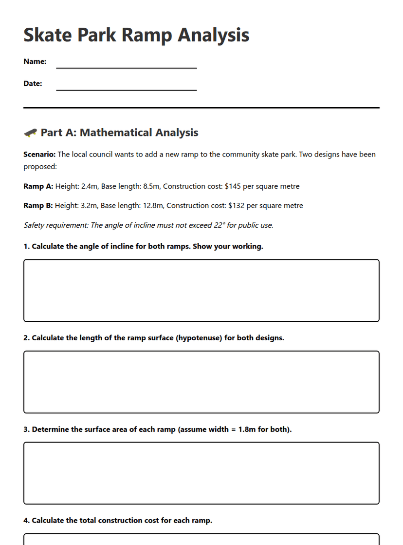 Skate Park Ramp Analysis