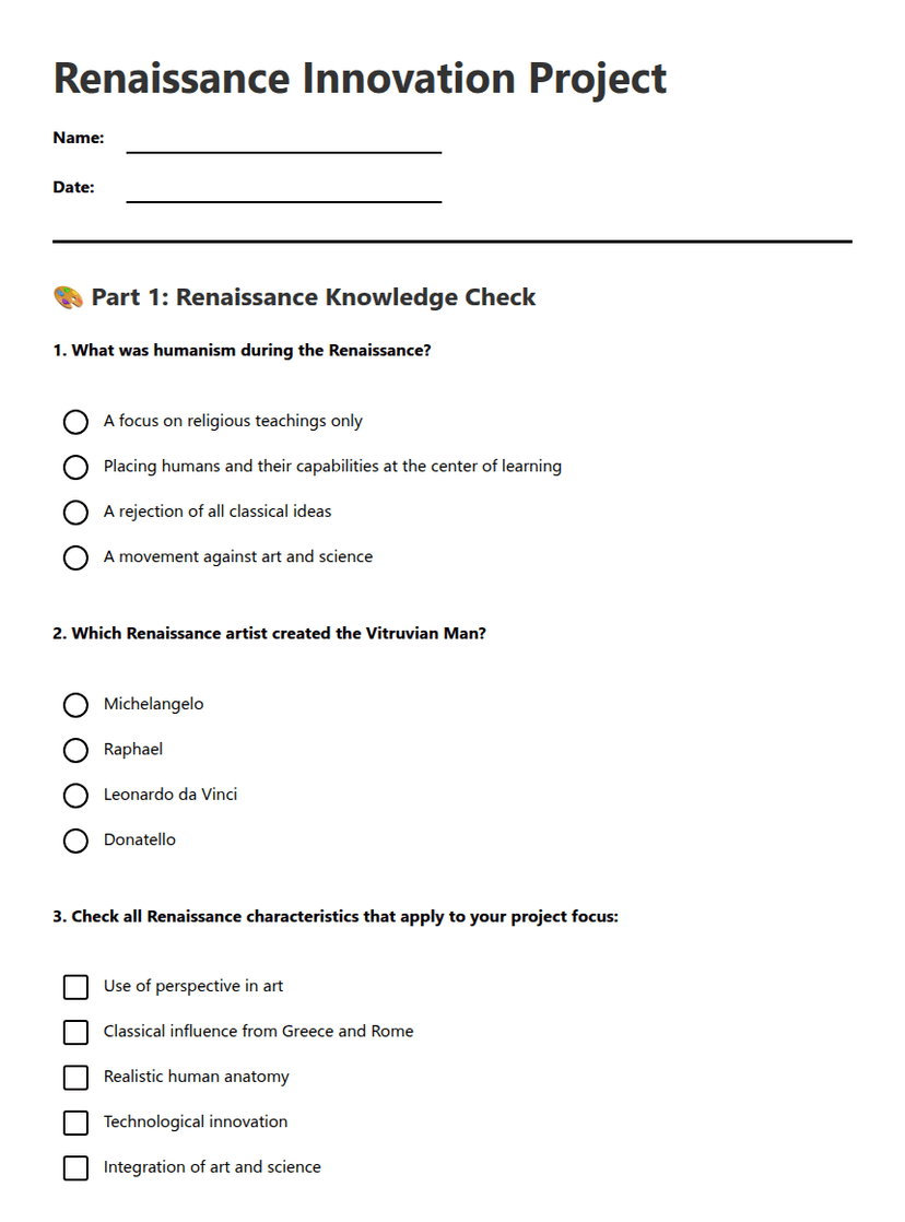 Renaissance Innovation Project