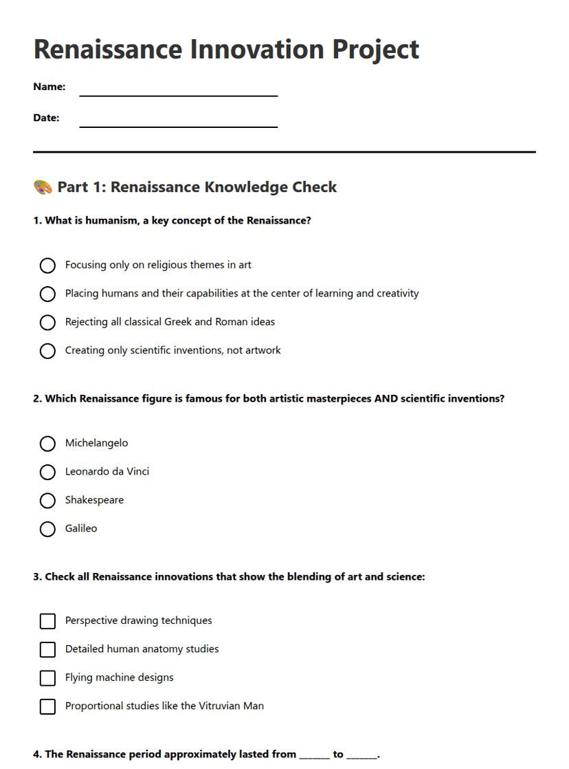 Renaissance Innovation Project