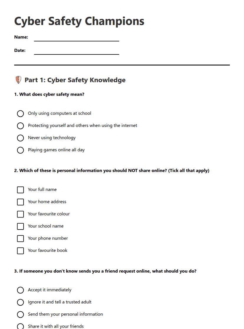 Cyber Safety Champions