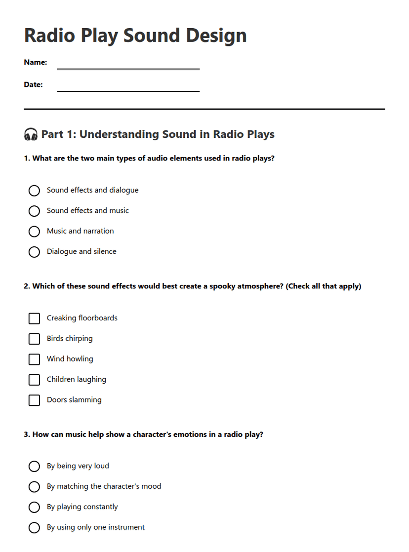 Radio Play Sound Design