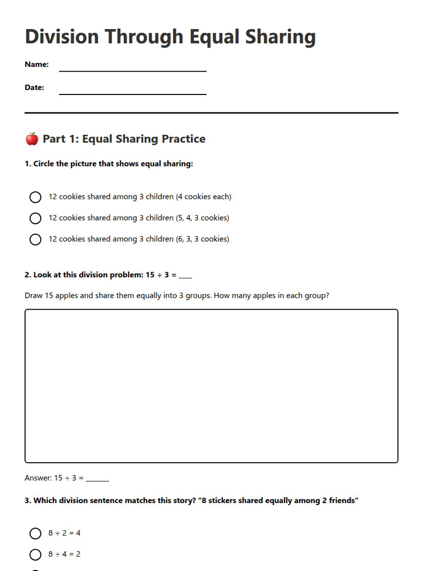 Division Through Equal Sharing