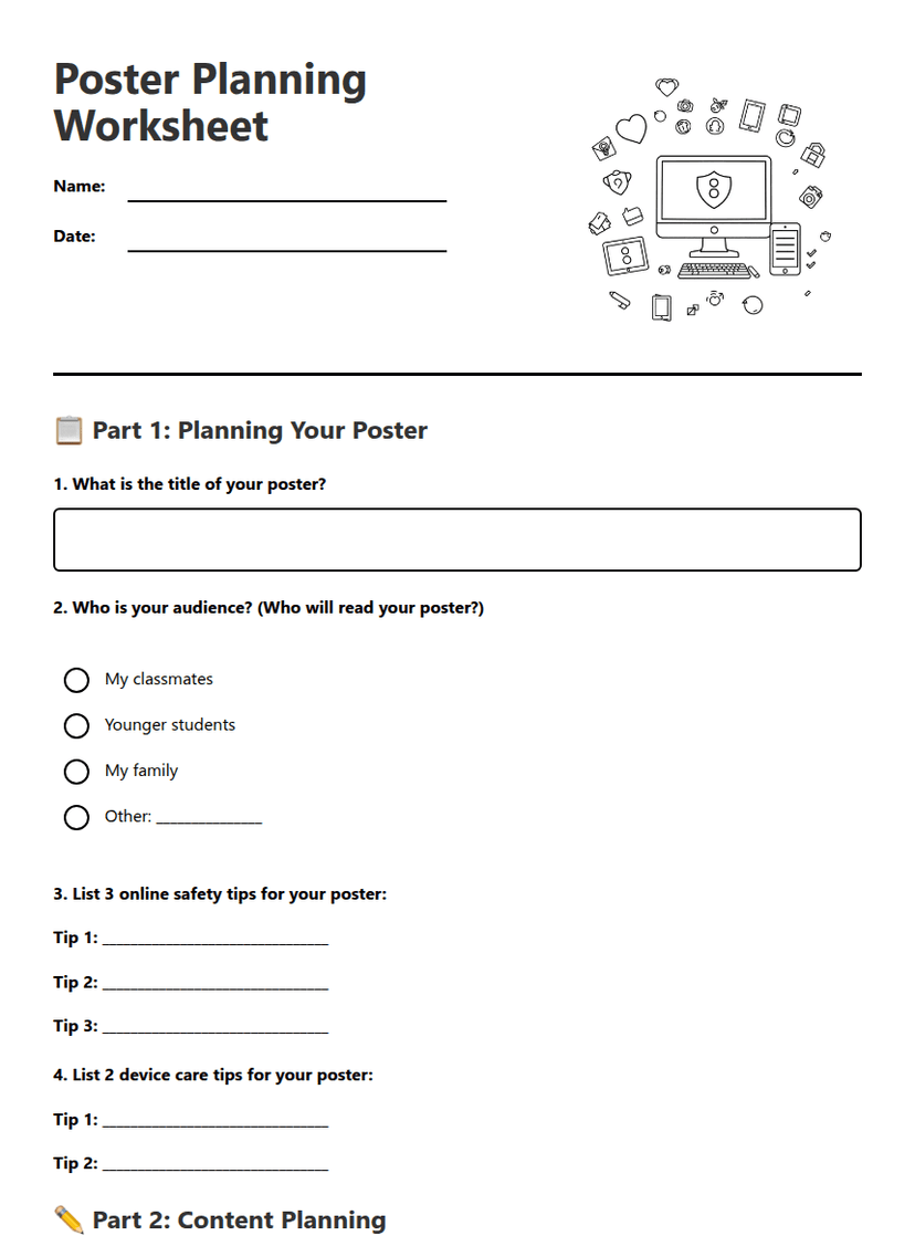 Poster Planning Worksheet