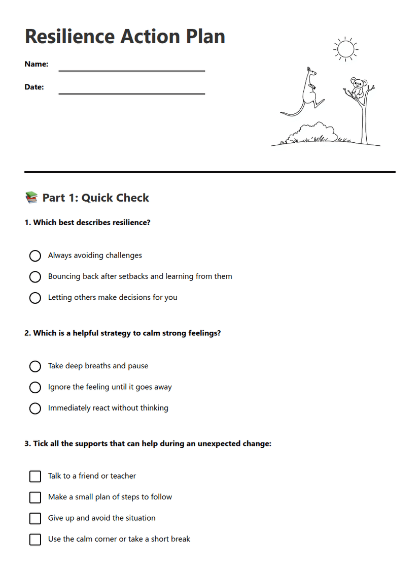 Resilience Action Plan