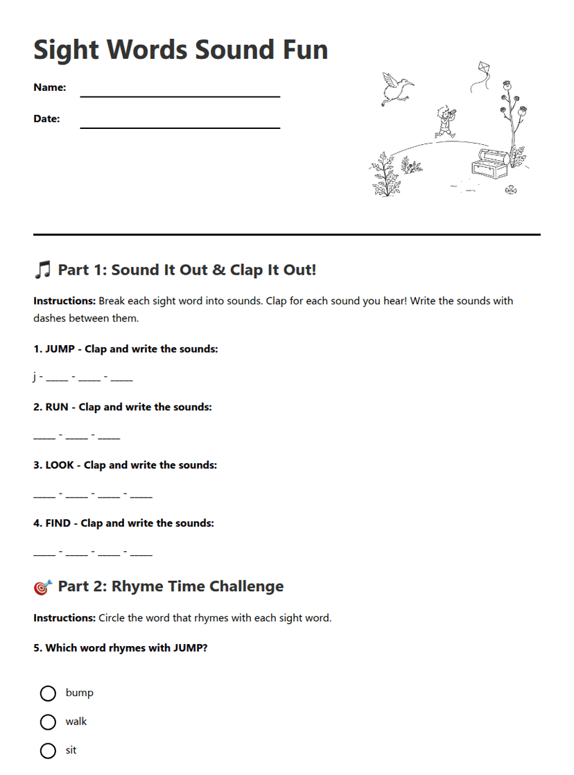 Sight Words Sound Fun