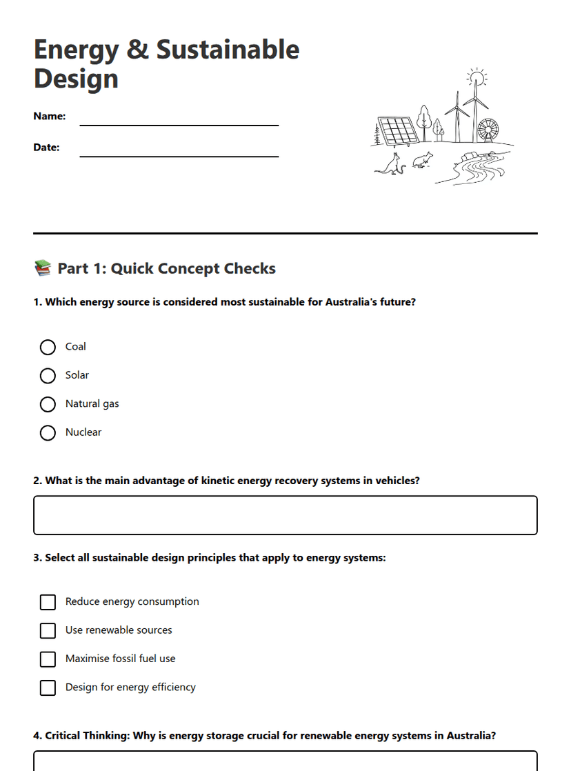 Energy & Sustainable Design
