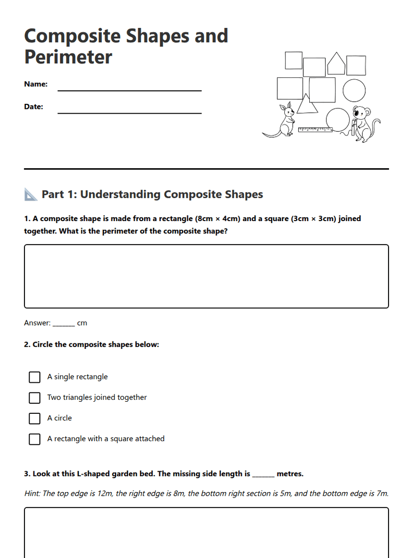 Composite Shapes and Perimeter