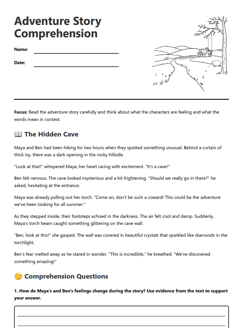 Adventure Story Comprehension