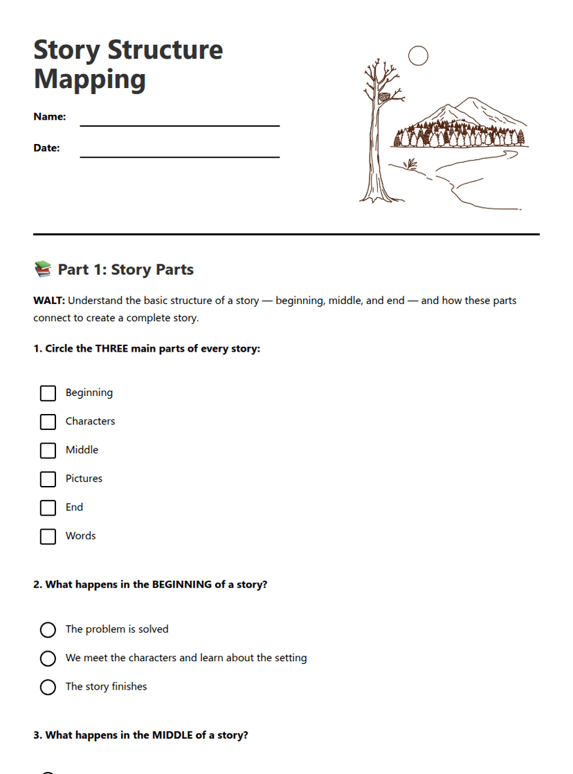 Story Structure Mapping
